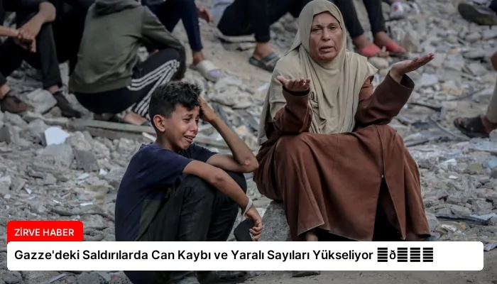 Gazze’deki Saldırılarda Can Kaybı ve Yaralı Sayıları Yükseliyor ⏬👇