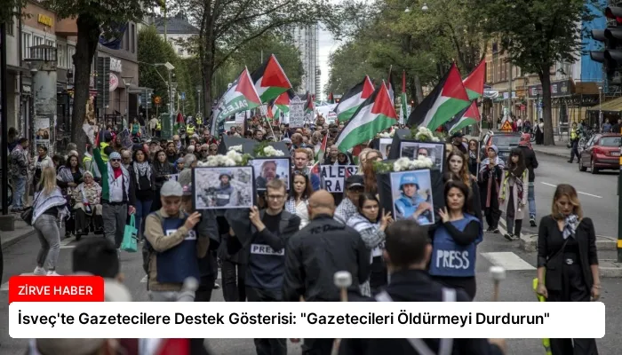 İsveç’te Gazetecilere Destek Gösterisi: “Gazetecileri Öldürmeyi Durdurun”