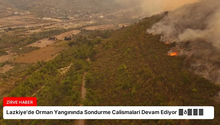 Lazkiye’de Orman Yangınında Sondurme Calismalari Devam Ediyor ⏬👇