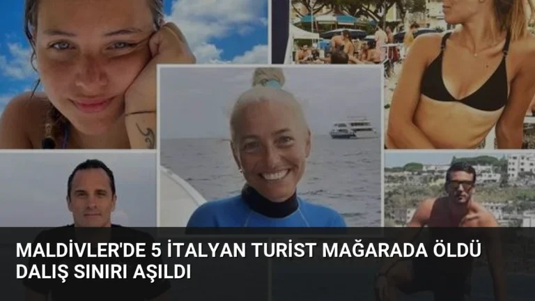 Maldivler’de 5 İtalyan Turist Mağarada Öldü Dalış Sınırı Aşıldı