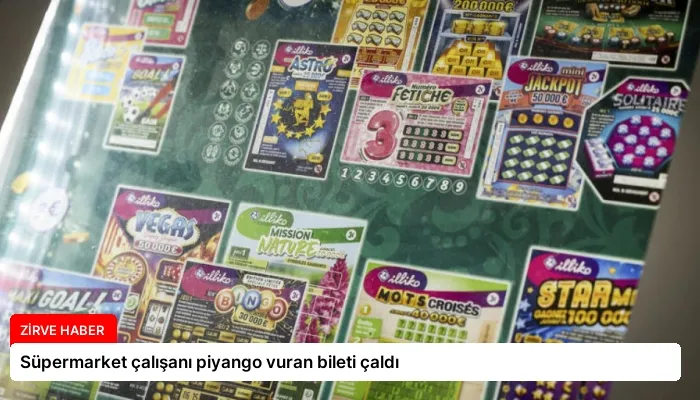 Süpermarket çalışanı piyango vuran bileti çaldı