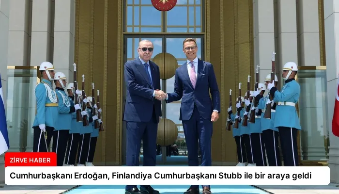 Cumhurbaşkanı Erdoğan, Finlandiya Cumhurbaşkanı Stubb ile bir araya geldi