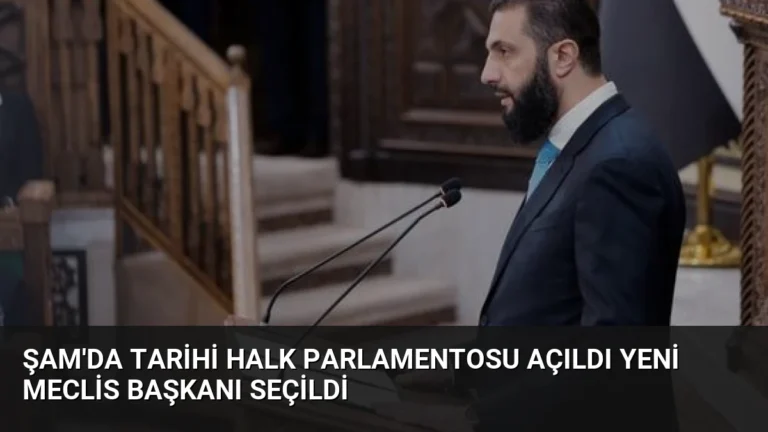 Şam’da Tarihi Halk Parlamentosu Açıldı Yeni Meclis Başkanı Seçildi