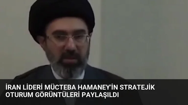 İran lideri Mücteba Hamaney’in stratejik oturum görüntüleri paylaşıldı