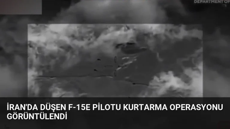 İran’da Düşen F-15E Pilotu Kurtarma Operasyonu Görüntülendi