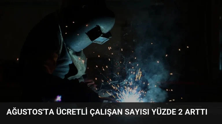 Ağustos’ta Ücretli Çalışan Sayısı Yüzde 2 Arttı