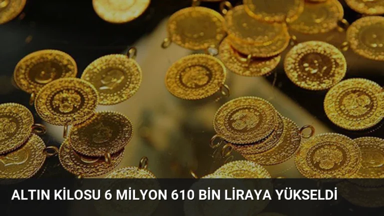 Altın Kilosu 6 Milyon 610 Bin Liraya Yükseldi