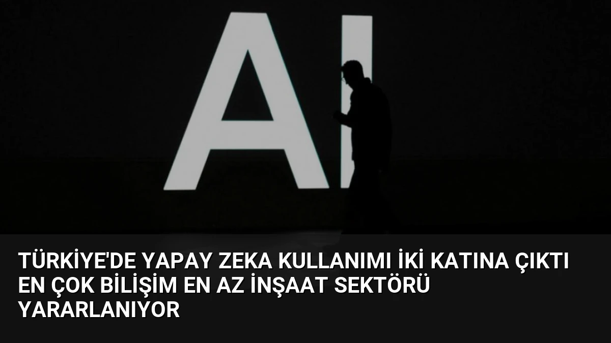 Türkiye’de Yapay Zeka Kullanımı İki Katına Çıktı En Çok Bilişim En Az İnşaat Sektörü Yararlanıyor
